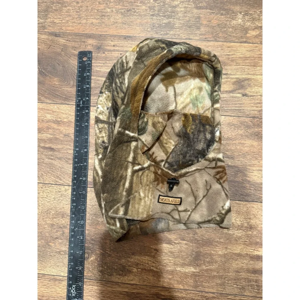 Sports Afield‎ Camo Fleece Balaclava Hunting Face Mask Hood Woodland Camouflage